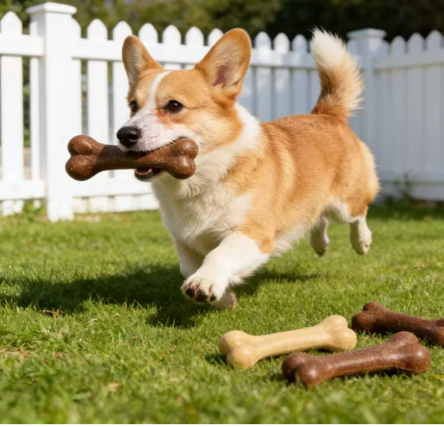 Dog Bone Chews Toys Nearly Indestructible Natural Non-Toxic Anti-bite Puppy Toys For Small Medium Large Dog Pet Chew Toy